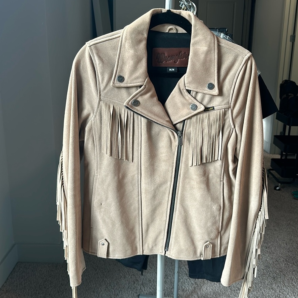 Wrangler Leather Fringe Jacket